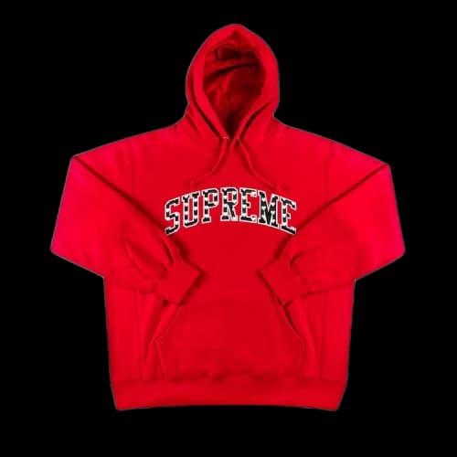 Supreme Hearts Arc Hooded Sweatshirt 'Red'