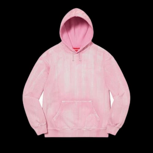 Supreme Brush Stroke Hooded Sweatshirt 'Pink'
