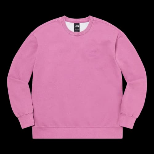 Supreme x The North Face Pigment Printed Crewneck 'Pink'