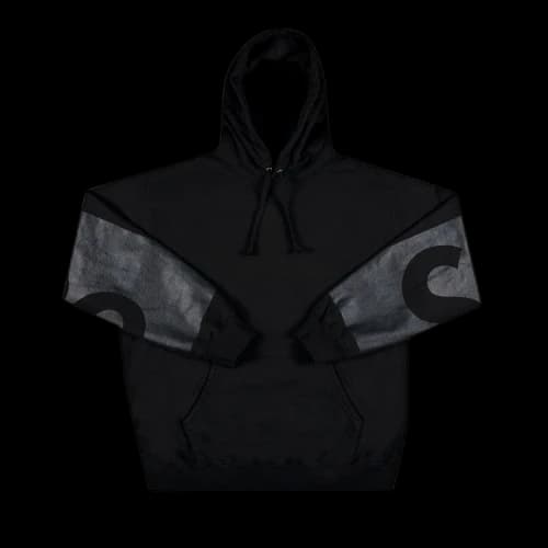 Supreme Big Logo Hooded Sweatshirt 'Black'