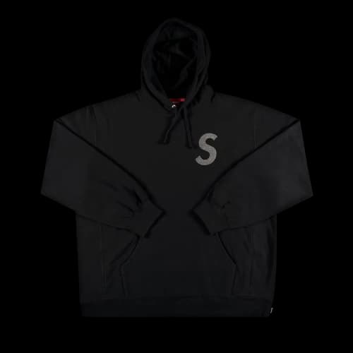 Supreme x Swarovski S Logo Hooded Sweatshirt 'Black'