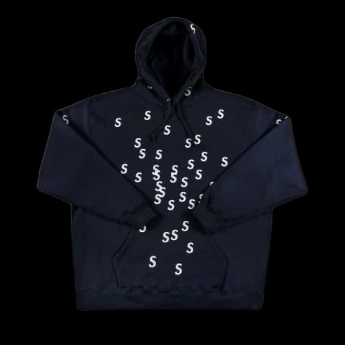 Supreme Embroidered S Hooded Sweatshirt 'Navy'