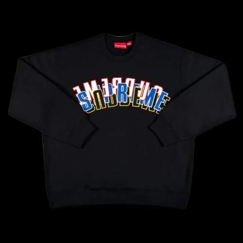 Supreme Stacked Crewneck 'Black'