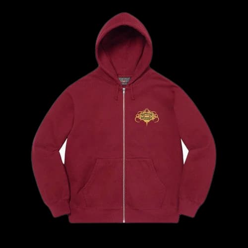 Supreme x Hysteric Glamour Zip Up Hooded Sweatshirt 'Cardinal'