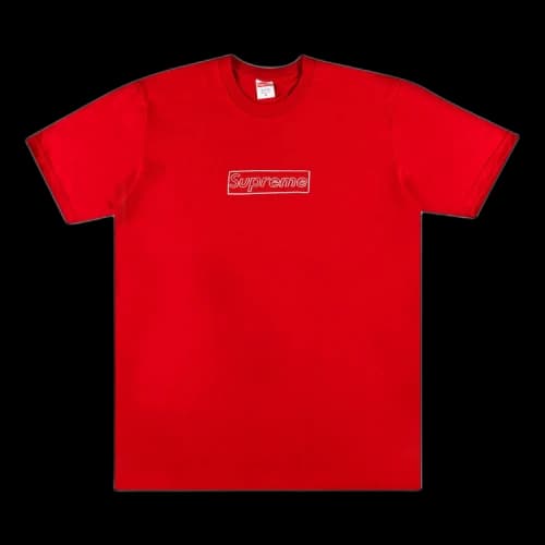 Supreme x KAWS Chalk Logo Tee 'Red'