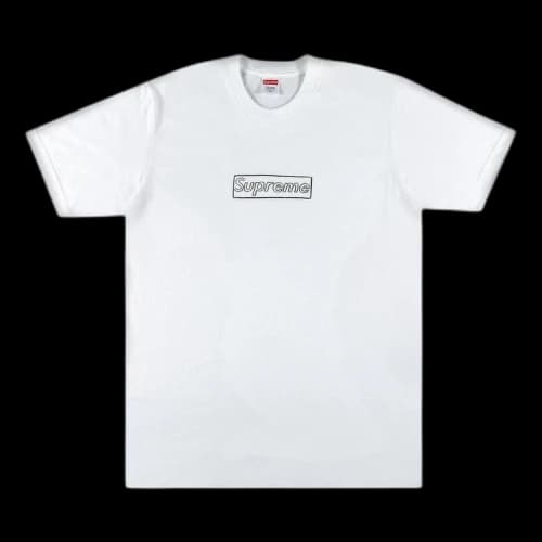 Supreme x KAWS Chalk Logo Tee 'White'