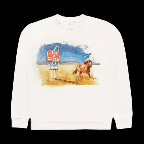 One Of These Days But A Dream Crewneck 'Bone'