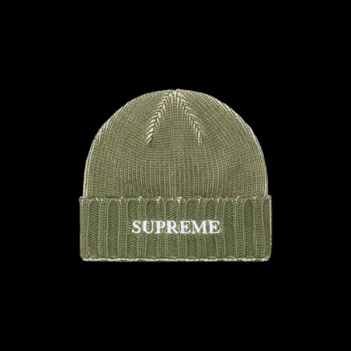Supreme Overprint Beanie 'Olive'