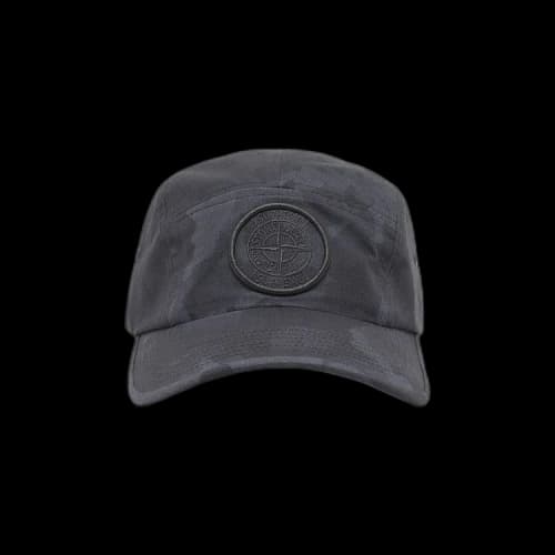 Supreme x Stone Island Reactive Ice Camo Camp Cap 'Black'