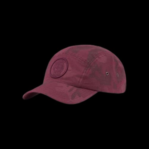 Supreme x Stone Island Reactive Ice Camo Camp Cap 'Red'
