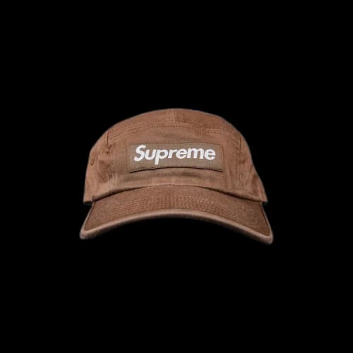 Supreme Washed Chino Twill Camp Cap 'Brown'