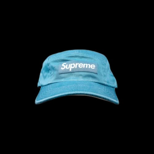 Supreme Washed Chino Twill Camp Cap 'Teal'