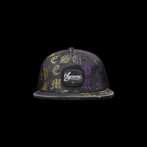 Supreme Gradient Jacquard Denim Mesh 5-Panel 'Black'