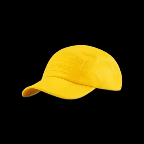 Supreme GORE-TEX Leather Camp Cap 'Yellow'