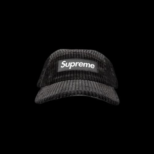 Supreme Corduroy Camp Cap 'Black'