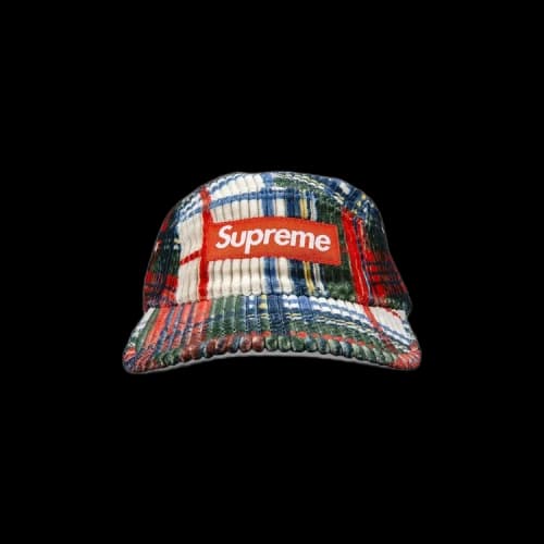 Supreme Corduroy Camp Cap 'Plaid'