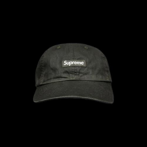 Supreme Small Box Coated Linen 6-Panel 'Black'