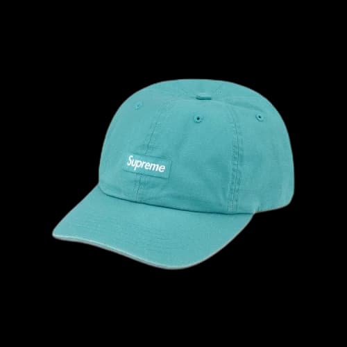 Supreme Small Box Coated Linen 6-Panel 'Teal'
