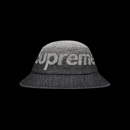 Supreme Fade Jacquard Denim Crusher 'Black'