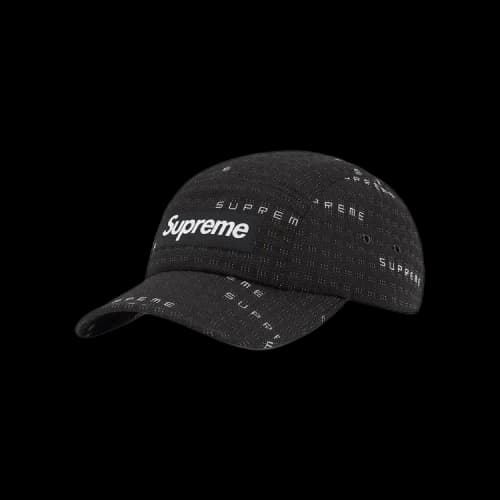 Supreme Stitch Jacquard Camp Cap 'Black'