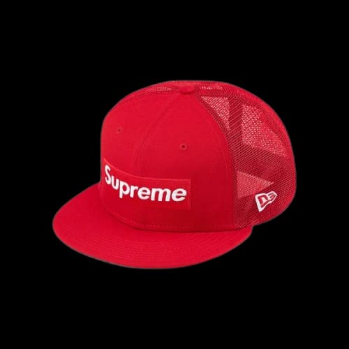 Supreme Box Logo Mesh Back New Era 'Red'