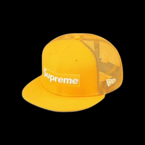 Supreme Box Logo Mesh Back New Era 'Yellow'