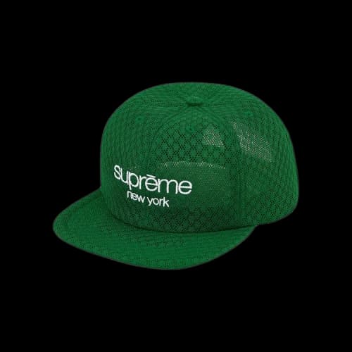 Supreme Classic Logo Air Mesh 6-Panel 'Green'