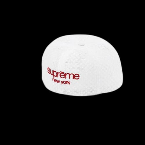 Supreme Classic Logo Air Mesh 6-Panel 'White'