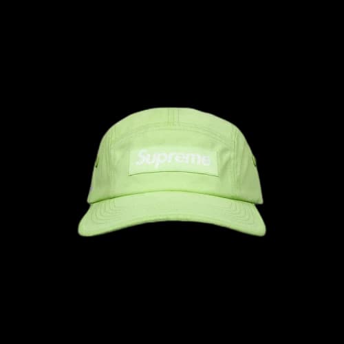 Supreme Coated Cordura Camp Cap 'Lime'