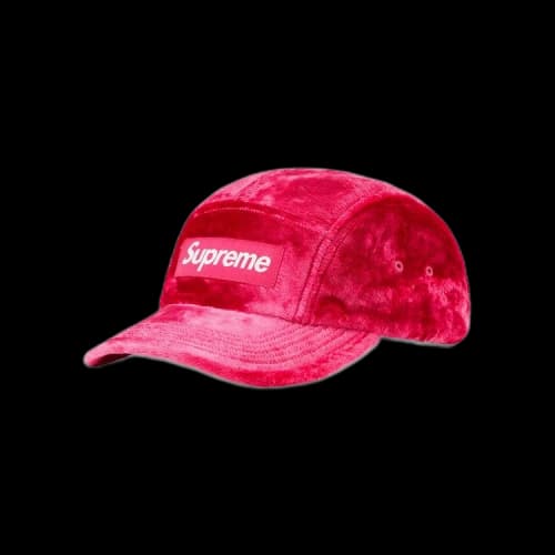 Supreme Crushed Velvet Camp Cap 'Pink'