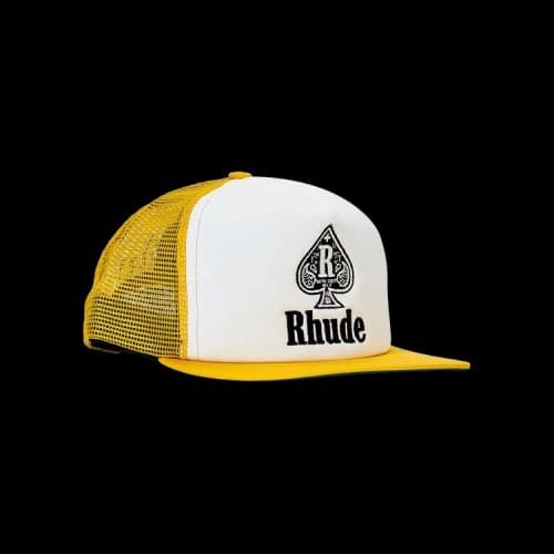 Rhude Spade Trucker Hat 'Yellow/White'