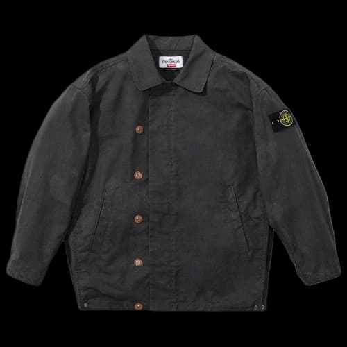 Supreme x Stone Island Reactive Ice Camo Ripstop Jacket 'Black'