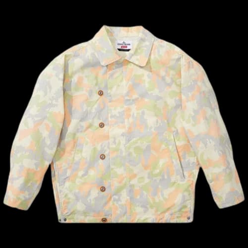 Supreme x Stone Island Reactive Ice Camo Ripstop Jacket 'Tan'