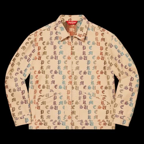 Supreme Gradient Jacquard Denim Work Jacket 'Tan'