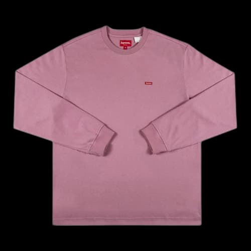 Supreme Small Box Long-Sleeve Tee 'Pink'