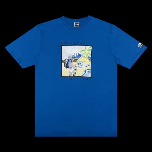 Supreme x The North Face Sketch Short-Sleeve Top 'Blue'