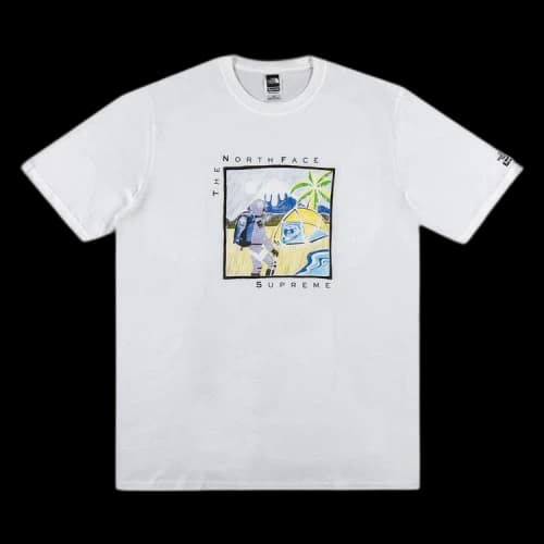 Supreme x The North Face Sketch Short-Sleeve Top 'White'