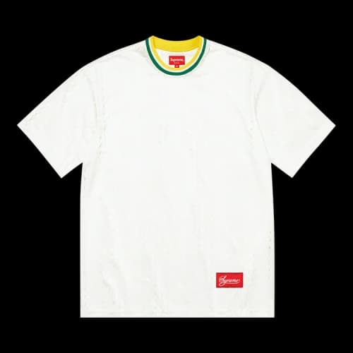 Supreme Preforated Stripe Warm Up Top 'White'