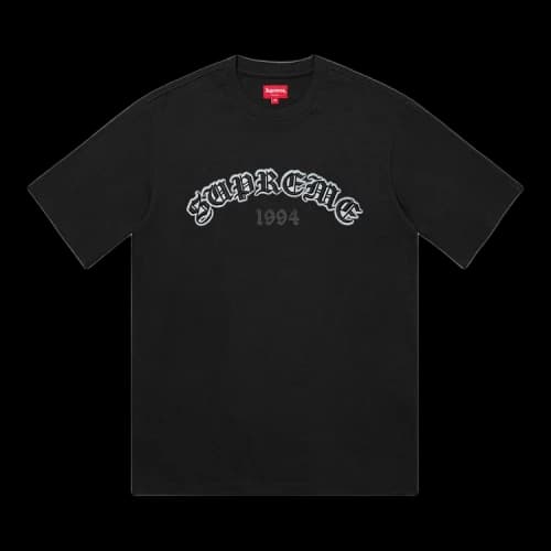 Supreme Old English Glow Short-Sleeve Top 'Black'