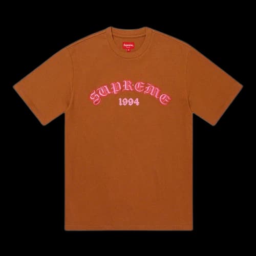 Supreme Old English Glow Short-Sleeve Top 'Rust'