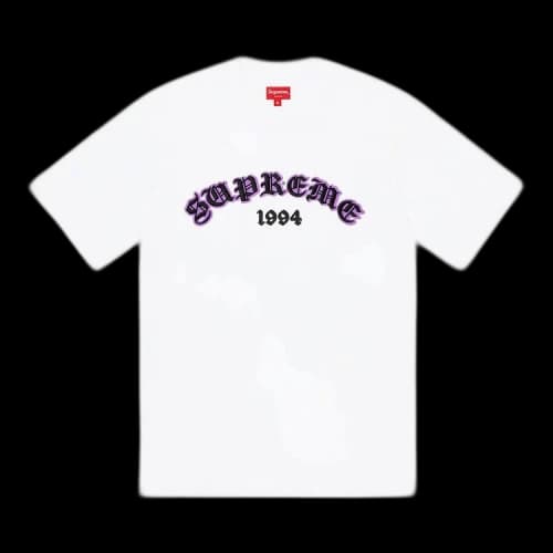 Supreme Old English Glow Short-Sleeve Top 'White'