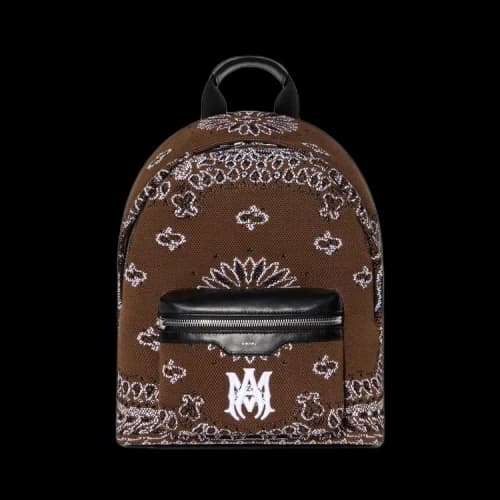 Amiri Crochet Bandana Backpack 'Brown'