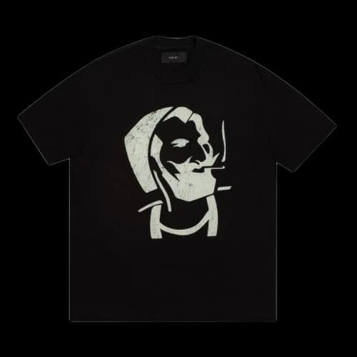 Amiri Zig Zag Crackle Tee 'Black'