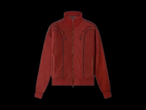 AMIRI Johnny Velour Track Jacket Clay