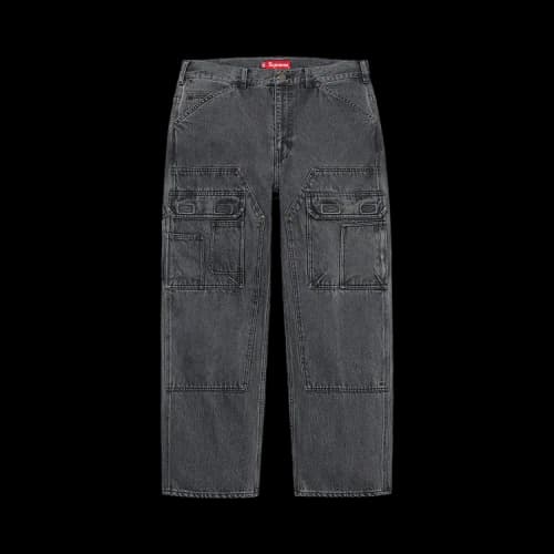 Supreme Double Knee Denim Utility Pant 'Black'
