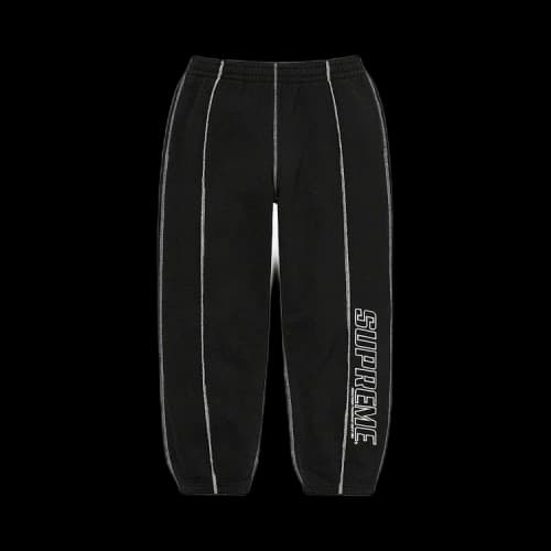 Supreme Coverstitch Sweatpant 'Black'