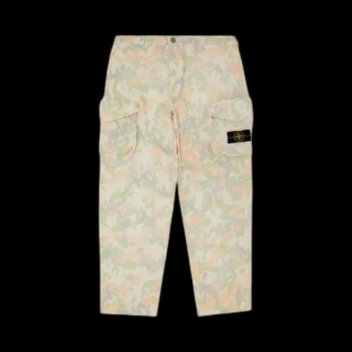 Supreme x Stone Island Reactive Ice Camo Ripstop Cargo Pant 'Tan'