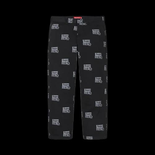 Supreme x ANTIHERO Work Pant 'Black'