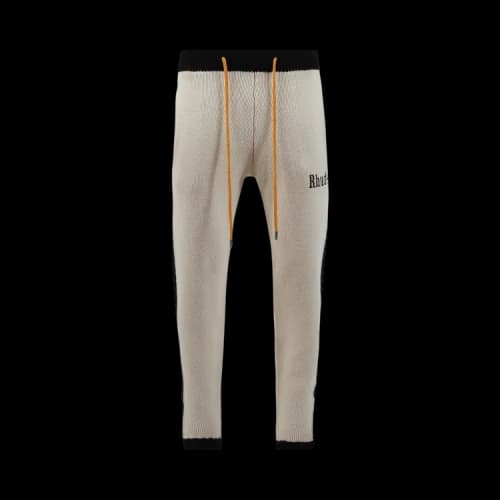 Rhude Knit Track Pant 'Creme/Black'