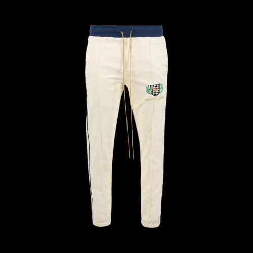 Rhude Linen Pajama Pant 'Creme/Navy'